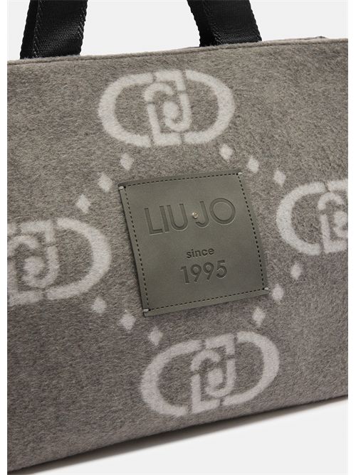 Shopping bag grande con logo LIU JO | 2F5027T2742/71502